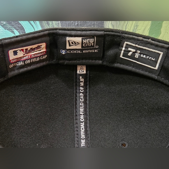 Colorado Rockies 59Fifty New Era Official On Field MLB Hat 7 3/8 Purple/Black - Picture 10 of 10